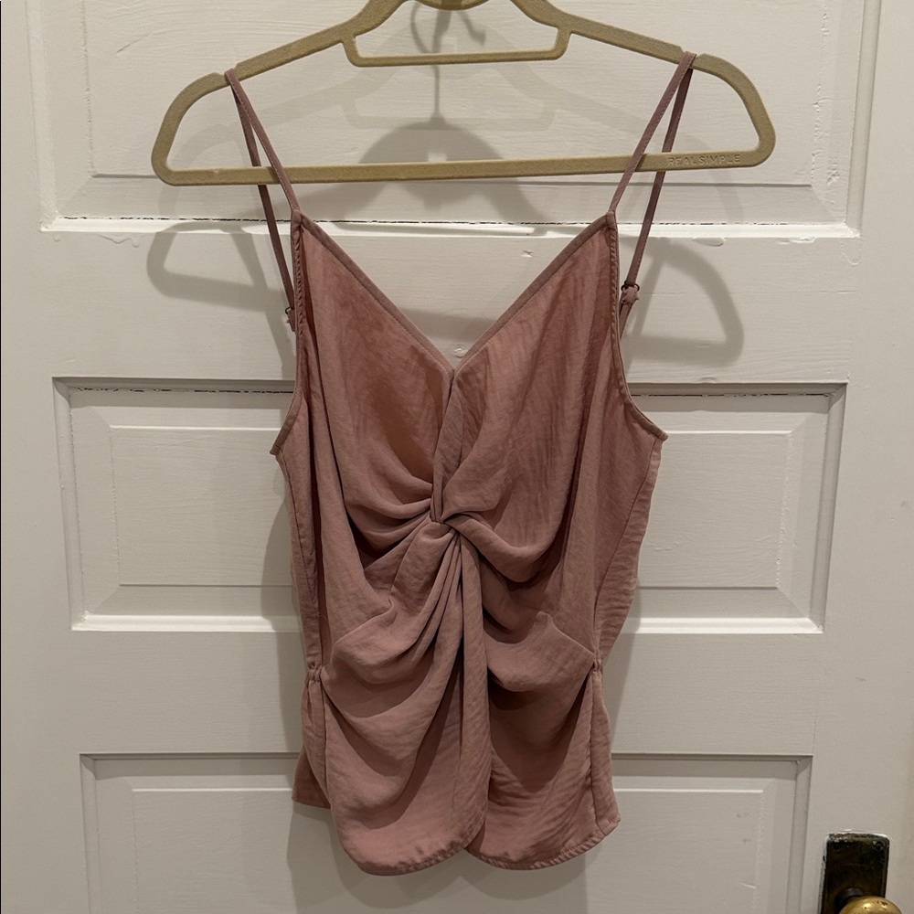 Anthropologie Dusty Pink Gathered Camisole